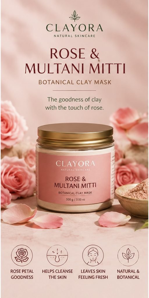 CLAYORA Rose and Multani Mitti